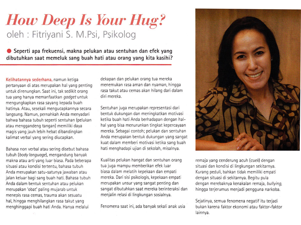 Read more about the article How Deep Is Your Hug ?